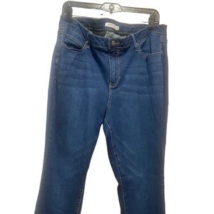 NWOT JUST FAB JEANS BLUE DARK WASH 18W